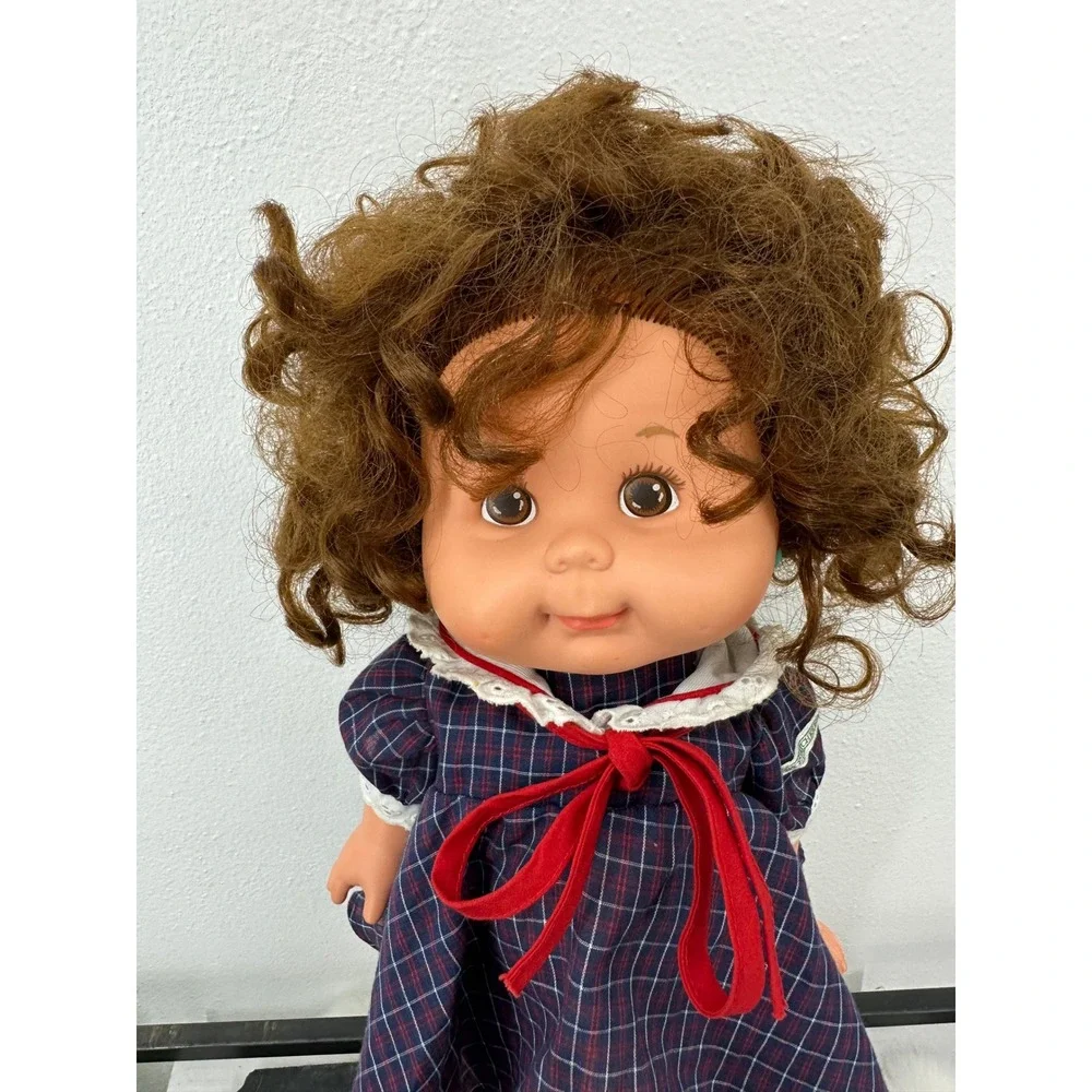 1985 Panosh Place Honey Combs Doll Brunette Curly hair girl jointed retro doll